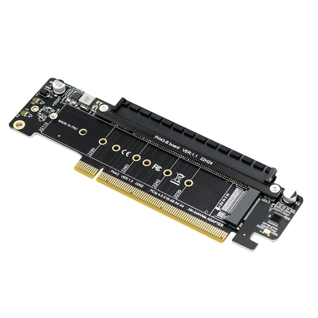 PCIE 4.0 Carte de Riser d'Expansion de Diviseur de Canal 8 + 4 + 4hyper Ultra Quad VROC M.2 NVMe Carte de Riser d'Expansion de Port