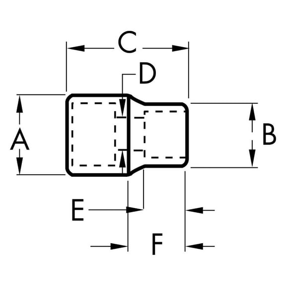 GearWrench 80118S - 1/4" Drive 6-Point 9/32" SAE Semi-Deep Socket