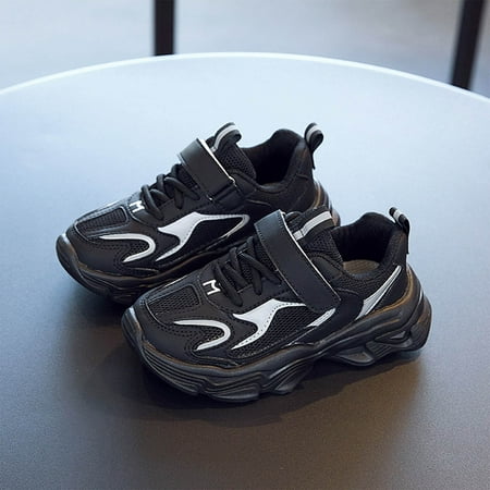

Cathalem Wedge Shoes Spring And Autumn Children Sports Shoes For Boys And Girls Thick Bottom Non Slip Back High Tops Big Kids Black 3.5 Years