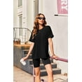 thumbnail image 4 of Zeagoo Oversized T Shirts for Women Summer Short Sleeve Tops Loose Crew Neck Trendy Clothes, 4 of 4