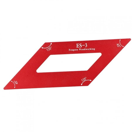 

Woodworking Aluminum Alloy Carpenter Measuring Ruler Angle Rulers Scriber Marking Tool
