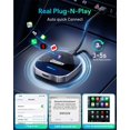 thumbnail image 3 of FAHREN Adaptador Carplay inalámbrico de tercera generación, Mini Apple Carplay y Android Auto Adaptador inalámbrico para automóvil, compatible con tarjeta Netflix/YouTube/TF, sin demora, Plug and Play, 3 of 5