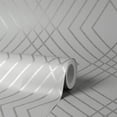 thumbnail image 4 of Fine Decor Shard Silver Trellis Unpasted Paper Wallpaper, 20.5-in by 33-ft, 56.4 sq. ft., 4 of 5