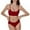 Red, variant on Bra Brief Sets Women’s 2 Piece V Neck Seamless Solid Bra And Set for Everyday Comfort and Versatility White M