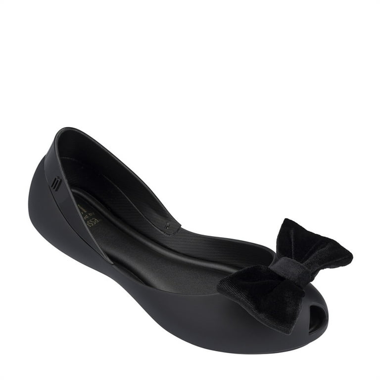 Mini Melissa Girls Queen Iv Bow Ballet Flats Walmart