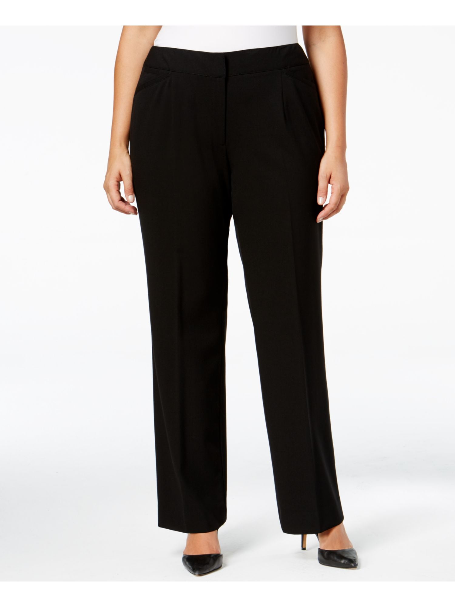 ladies black dress pants
