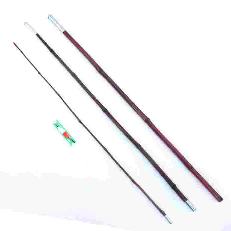 Bamboo Cane Fishing Pole w/ Bobber, Hook, Line, Sinker - 3 -piece Vintage Fishing Pole - 8 ft. - BambooMN - 1 Set Bamboo Cane Fishing Pole w/ Bobber, Hook, Line, Sinker - 3 -piece Vintage Fishing Pole - 8 ft. - BambooMN - 1 Set