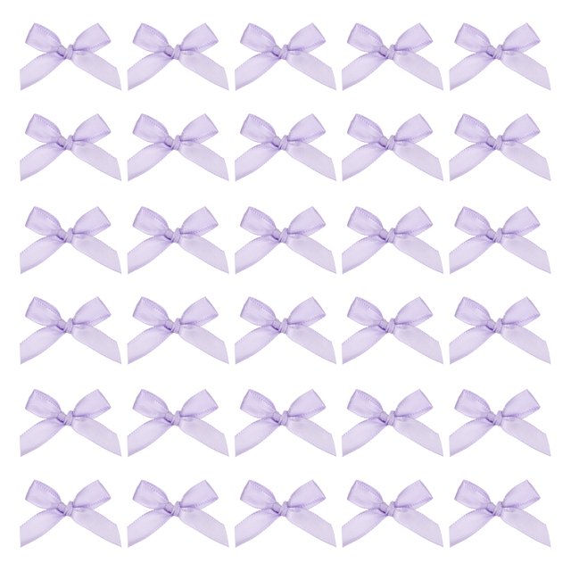 Lazo de Cinta Mini de 1.8 Pulgadas para Manualidades, Decoración de Pasteles, Bodas y Fiestas (Paquete de 70, Púrpura)