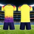 thumbnail image 2 of JAJAHO Boys Athletic Shorts Set Kids 2 Piece Performance Gym Summer Outfits V Neck Short Sleeve T Shirts And Shorts Basketball Football Sets, 2 of 4