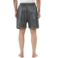 thumbnail image 3 of NOMADIC NOOK Men's Sleepwear Satin Lounge Pajama Shorts 2 Pack, 3 of 4