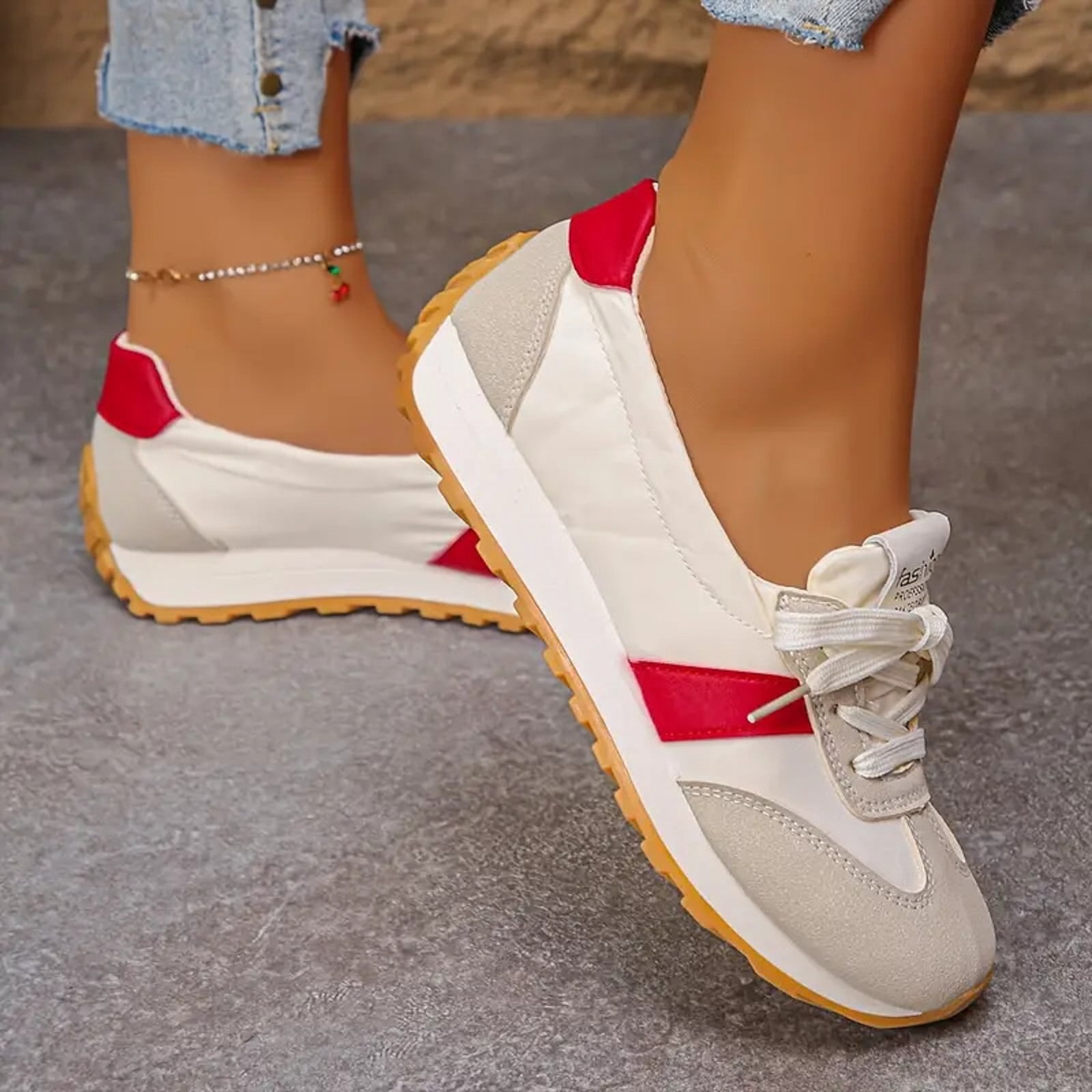 Womens Casual Fashion Sneakers Comfort Trendy Elastic Slip on Walking Flats Non Slip Nursing Work Loafers