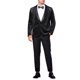 thumbnail image 2 of BLAZERS DE VELVET PICO DE ARGYLE PARA HOMBRES INSPIRE CHIC, CON UN BOTÓN BRILLANTE, TAMAÑO XL, NEGRO, 2 of 5