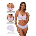 thumbnail image 5 of MINTREUS Women's Seamless Bras No Underwire Scalloped Push Up Bras Soft Wireless Comfort Bralettes Full Coverage, 5 of 8
