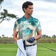 thumbnail image 3 of Fotbe Ocean Wave Crash Camiseta Polo de Golf para Hombre con Estampado – Camisa Deportiva Transpirable con Cuello Abotonado-XX-Large, 3 of 6
