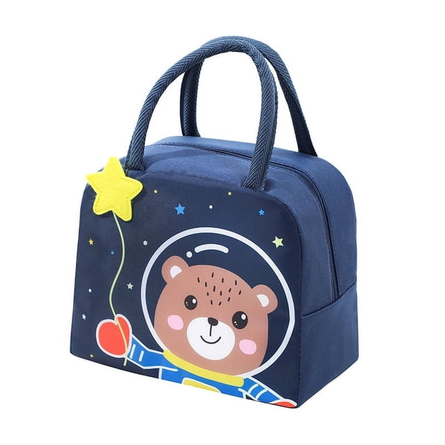 Bolsa de almuerzo con dibujos animados, bolsa de almuerzo con aislamiento, linda bolsa de almuerzo con arroz, bolsa de almuerzo portátil, bolsa con aislamiento