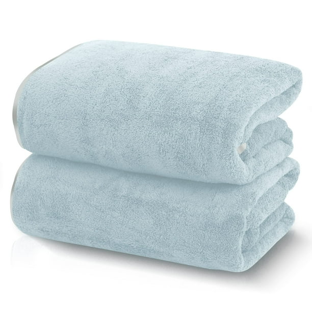Toalla de baño TENSTARS de 69 x 140 cm, suave y de secado rápido, paquete de 2