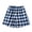 Navy, variant on Atogsazn Womens Summer Plaid Shorts Casual Cotton Elastic Waist Short Pants Wide Leg Beach Pant Outfit Yellow M Fashion