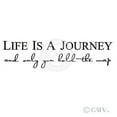 thumbnail image 2 of Life is a journey and only you hold the map vinyl lettering self adhesive decal (9"H x 36"L, Black), 2 of 5