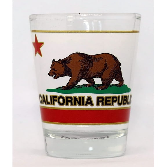 California Republic Bear Flag Shot Glass
