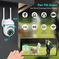 thumbnail image 6 of Zznnkj 1080P Wireless Security Cameras Outdoor, 2.4GHz Wi-Fi Battery Powered 360° Home Security Camera with Motion Detection and Alarm, Two-Way Talk, Spotlight, IP66 Waterproof, 6 of 9