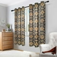 thumbnail image 2 of Yayeee Window Curtains Set of 2 for Living Room Light Filtering 63"x42", Classic Floral, 2 of 7
