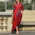 thumbnail image 2 of Ketyyh-chn99 Robes pour Femmes Été Robe Soleil Robes pour Femmes Manches à Volants à Étages Robe Trapèze Courte Rouge, TG, 2 of 5