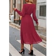 thumbnail image 2 of Vestido largo envolvente bohemio estampado floral PRETTYGARDEN para mujer XXL, 2 of 6