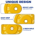 thumbnail image 6 of BalanceFrom Olympic Bumper Plate Weight Plate with Steel Hub, Color Coded, 260 lbs Set, Multiple Packages, 6 of 11