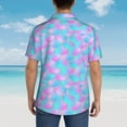 thumbnail image 6 of Xecao Purple Dragon Scales print Hawaiian shirt - a stylish short-sleeve button-down for men, perfect for casual beach and tropical outings., 6 of 9