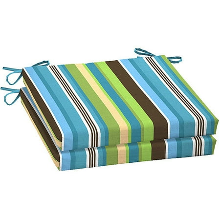 Mainstays Stripe Dining Seat Pads, Set of 2, Blue Stripe - Walmart.com