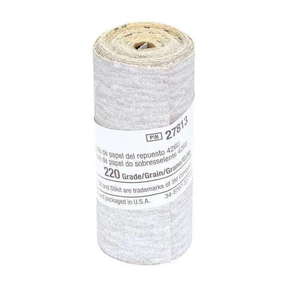 3m Sandpaper Roll, 2 1/2 in W, 7 7/8 ft L 7000028211