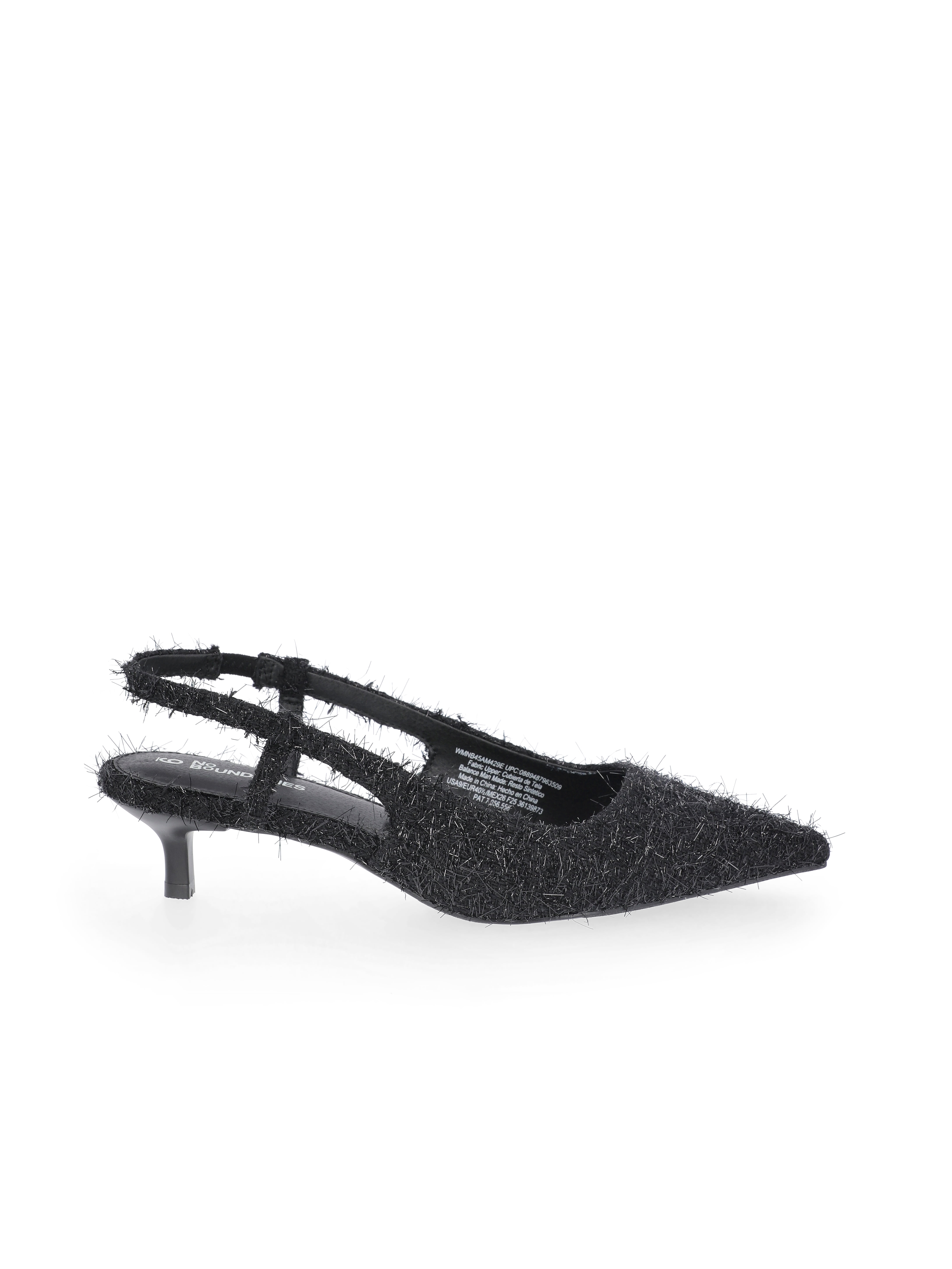 No Boundaries Faux Leather Slingback Kitten Heels, Women's