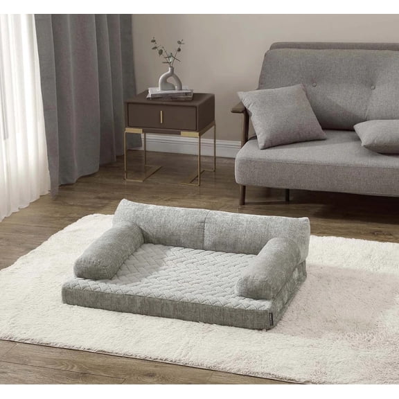 Tempur-Pedic® Super Plush Sofa Pet Bed Gray
