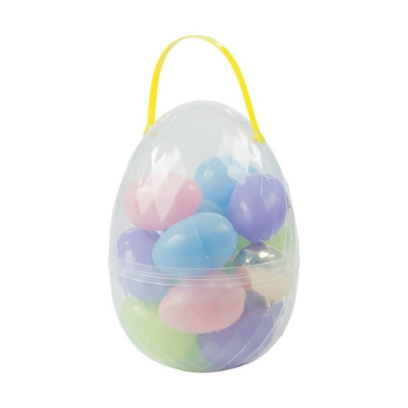 Humongous Egg-Shaped Container Of Eggs - Party Supplies - 18 Pieces