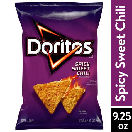 Doritos Spicy Sweet Chili Flavored Tortilla Chips, 9.25 oz Bag - 2 Pack