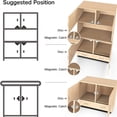 thumbnail image 3 of Magnetic Cabinet Door Catch with Magnets for Cabinet Door Latch Closer, Cabinet Magnetic Catch for Kitchen Closet Door Closing Magnetic Door Catch Closer, 3 of 9