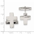 thumbnail image 2 of Sterling Silver Cross Cuff Links QQ594, 2 of 2