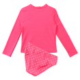 thumbnail image 3 of BULLPIANO 1-6T Kids Girls Rashguard Two Pieces Swimsuit Set Long Sleeve Cute Cartoon Print Bathing Suits Bikini Bottoms Swimwear Cover Up Girls, 3 of 6