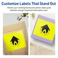 thumbnail image 4 of Avery Printable Rectangle Labels, Neon Yellow, 4" x 3", 40ct, 4 of 11