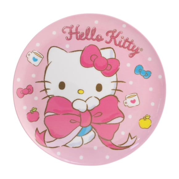 Plato Mediano Prichos Hello Kitty de Melamina 1 Pieza
