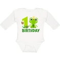 thumbnail image 3 of Inktastic 1st Birthday Prince Frog Boys Long Sleeve Baby Bodysuit, 3 of 5