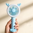thumbnail image 4 of AYktou Mini Portable Fan, Hand Fan Summer Gift Cute Ears Design Folding Mini Fan, USB Rechargeable Personal Fan with Nightlight, Removable Base Stand Handheld Fan for Indoor Outdoor Travel Camping, 4 of 6