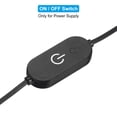 thumbnail image 5 of Unique Bargains USB to DC Extension Cable with Switch Power Cords Dimmer Controller with LED Indicator Black 2 Pack, 5 of 5
