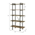 thumbnail image 5 of Nefo Bookcase in Rustic Oak & Black Finish, 5 of 5