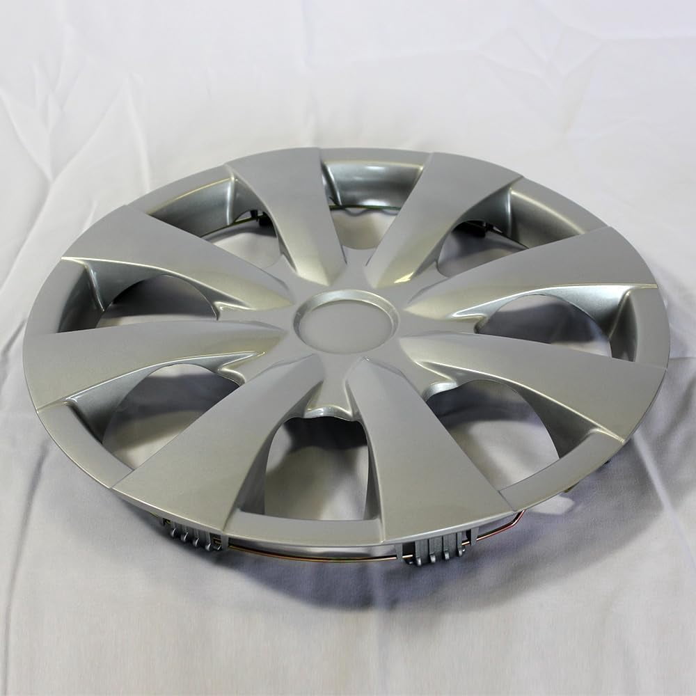 Set of 4 15" Push-on Silver Hubcaps for 2009-2013