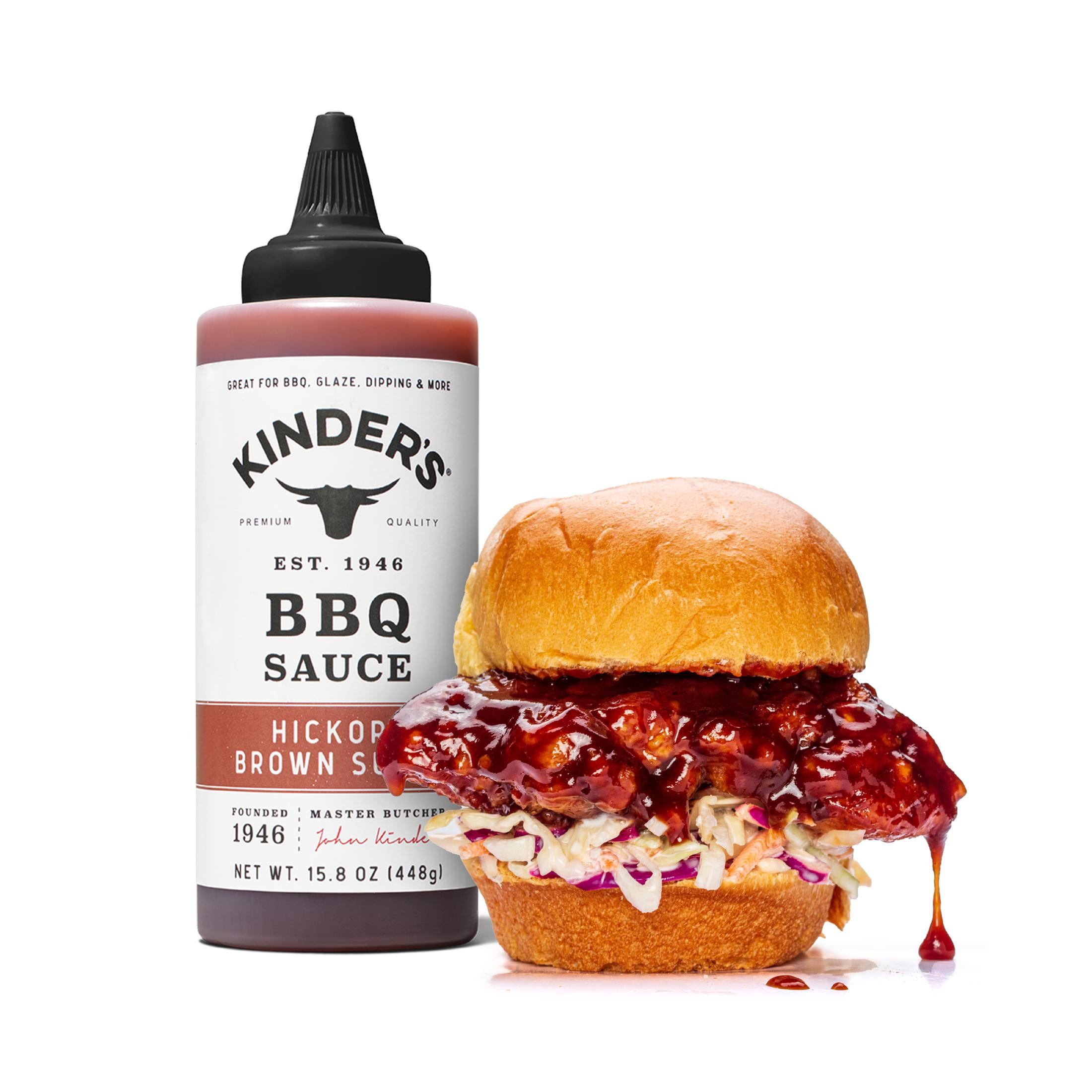 (2 pack) Kinder's Hickory Brown Sugar Barbecue Sauce, 15.8 oz