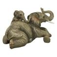 thumbnail image 2 of Wildlife Jungle Play Safari Savanna Elephant Father and Calf Resting Figurine, 2 of 9