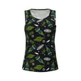 thumbnail image 4 of Gaeub Space Rockets Women's Workout Tank Tops Lightweight Sleeveless Shirts for Women for Athletic Running Tennis Yoga - X-Large, 4 of 9