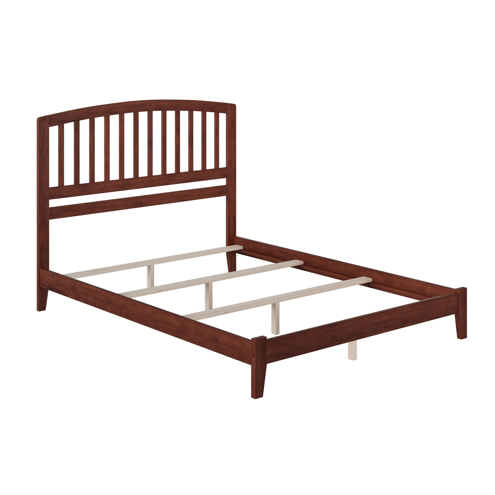 AFI Richmond King Wood Foundation Bed, Walnut