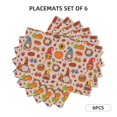 thumbnail image 3 of Placemats Set of 4 / 6, Fall Thanksgiving Placemats for Dining Table Indoor/Outdoors Heat Resistant Washable Placemats 18" x 12", 3 of 8